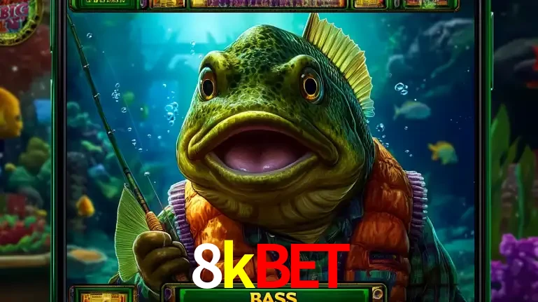 Personagem de peixe pescador do popular jogo de slot com tema de pescaria, uma das emocionantes opções de caça-níqueis para jogar e ganhar no cassino 8kbet.